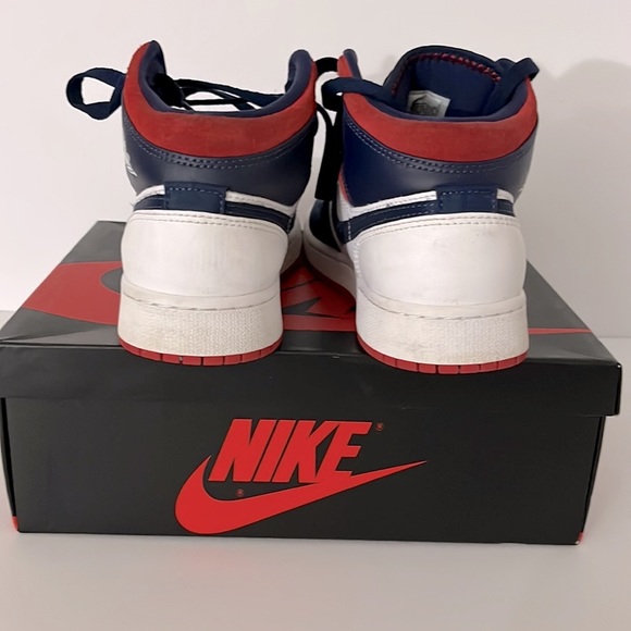 Jordan 1 White/Universal Red/Blue sz 5.5 - Picture 4 of 6